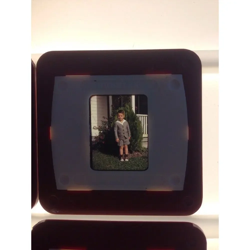 Lot 4 Vintage 1940s Kodachrome Family Children Portraits Photograph Color Slides